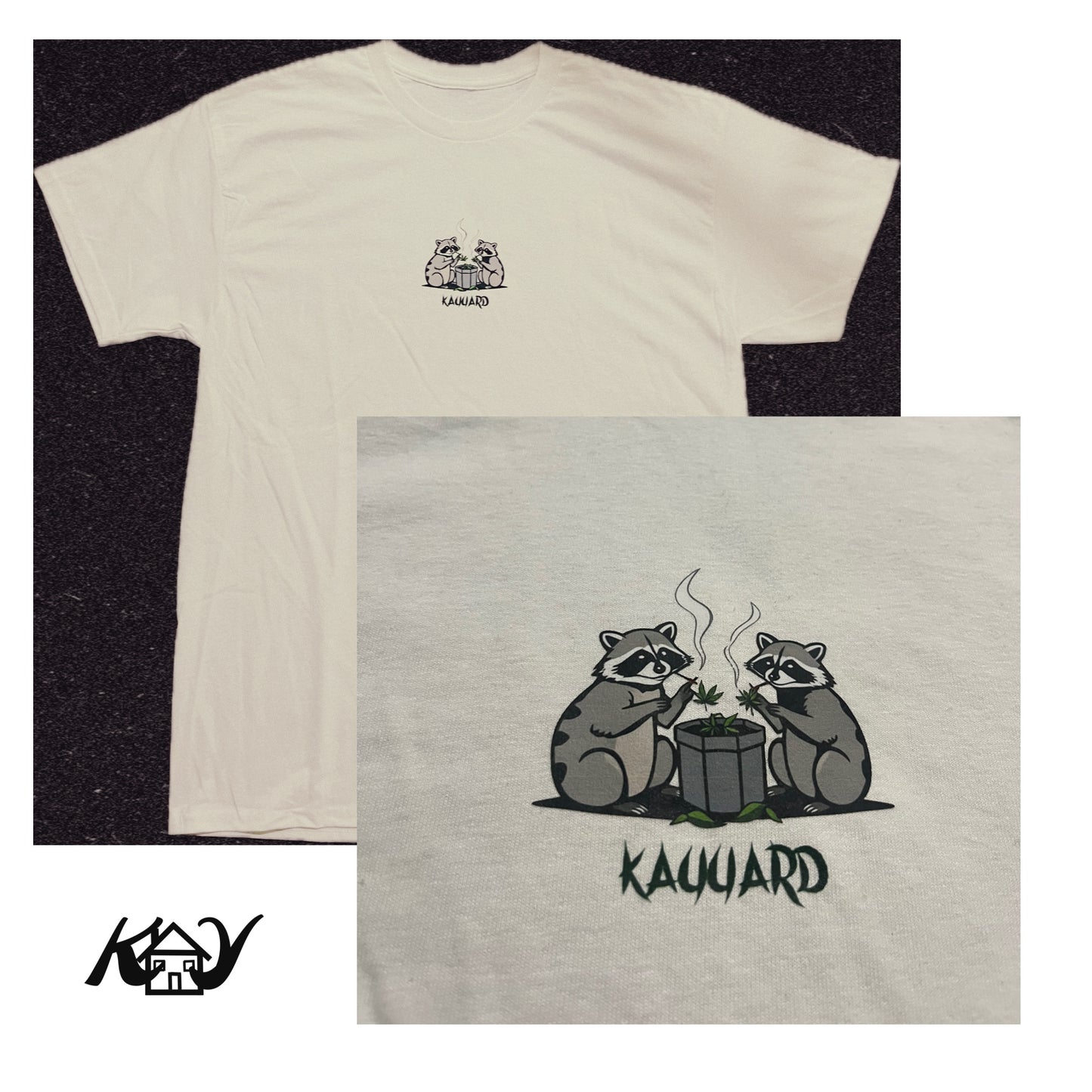 KAYYARD White “Racoon” Tee