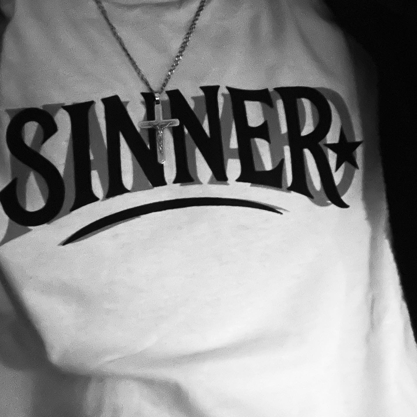 “SINNER.” Tee