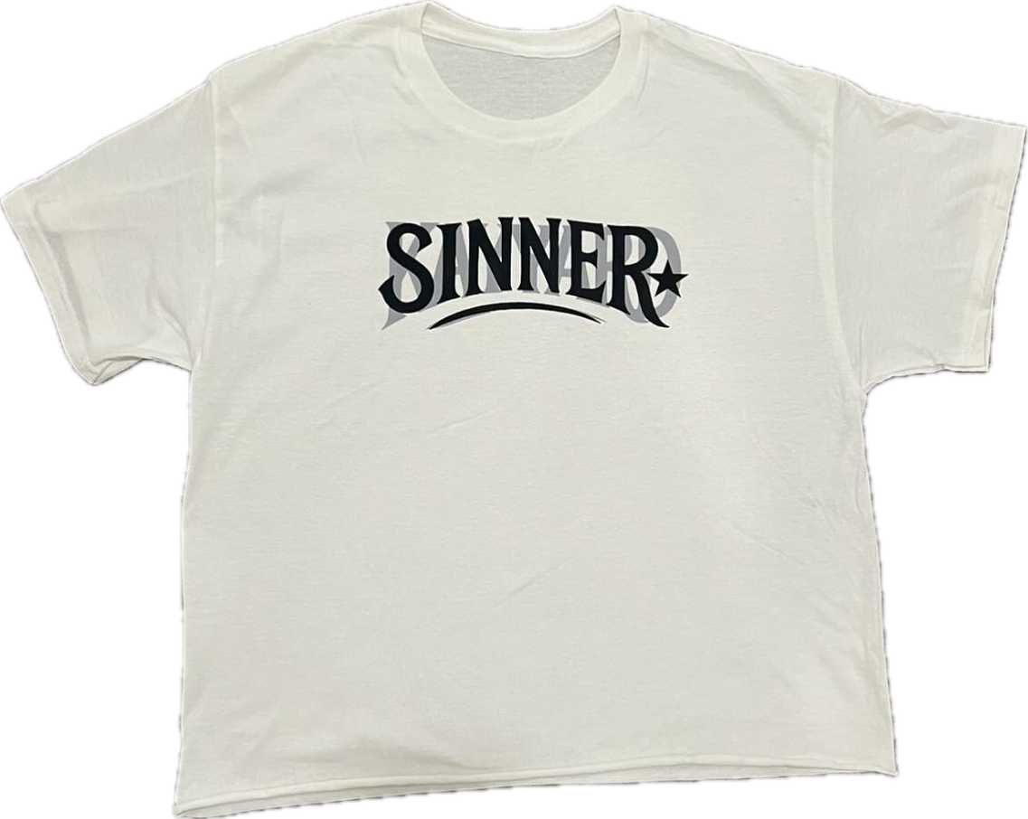 “SINNER.” Tee